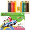 PENMATE, Kredki Moje Pierwsze Super Jumbo Kolori Penmate 12 Kolorów + Temperówka