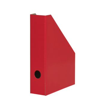 POJEMNIK BANTEX NA CZASOPISMA LAKIEROWANY 7CM CZERWONY