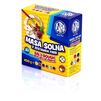 Masa solna Astra 450 g + zestaw 6 farb do malowania