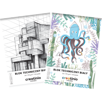 BLOK TECHNICZNY CREATINIO A4/10K BIAŁY