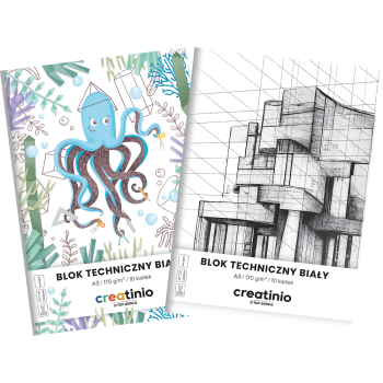 BLOK TECHNICZNY CREATINIO A3/10K BIAŁY