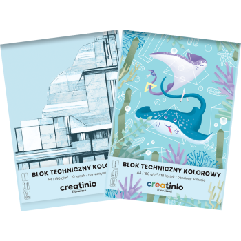 BLOK TECHNICZNY CREATINIO A4/10K KOLOROWY