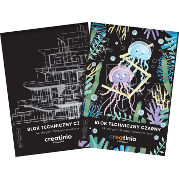 BLOK TECHNICZNY CREATINIO A4/10K CZARNY