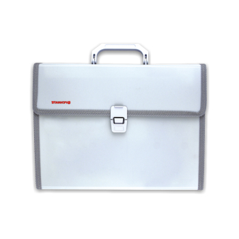 TECZKA Z PRZEGRÓDKAMI Z RĄCZKĄ PP-412 SZARA