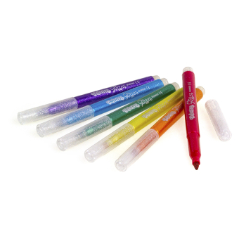 Flamastry brokatowe 6 kolorów