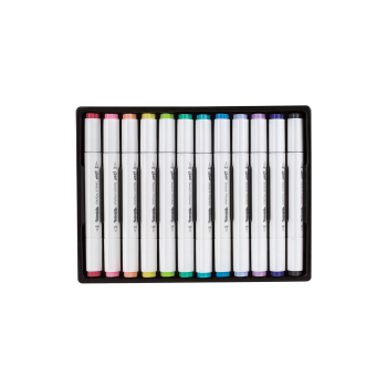 Markery do szkicowania Artist 12 kolorów pastelowe