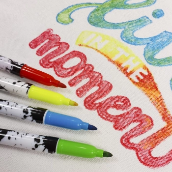 Markery do obuwia i tkanin 5 kolorów KIDEA