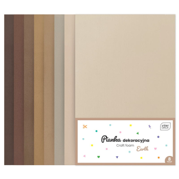 Pianka dekoracyjna 8szt. EARTH