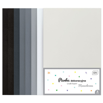 Pianka dekoracyjna 8szt. MONOCHROME