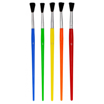 Pędzle szkolne Nr7-12 mix kolorów tuba A 72 STARPAK