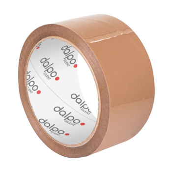 TAŚMA PAKOWA CICHEGO ODWIJANIA BRĄZOWA