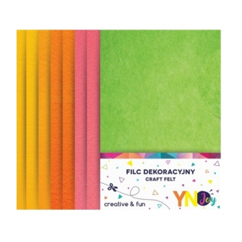 Filc dekoracyjny 8szt. NEON