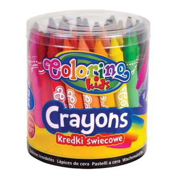 Kredki świecowe 24 kolory 48 sztuk Colorino Kids